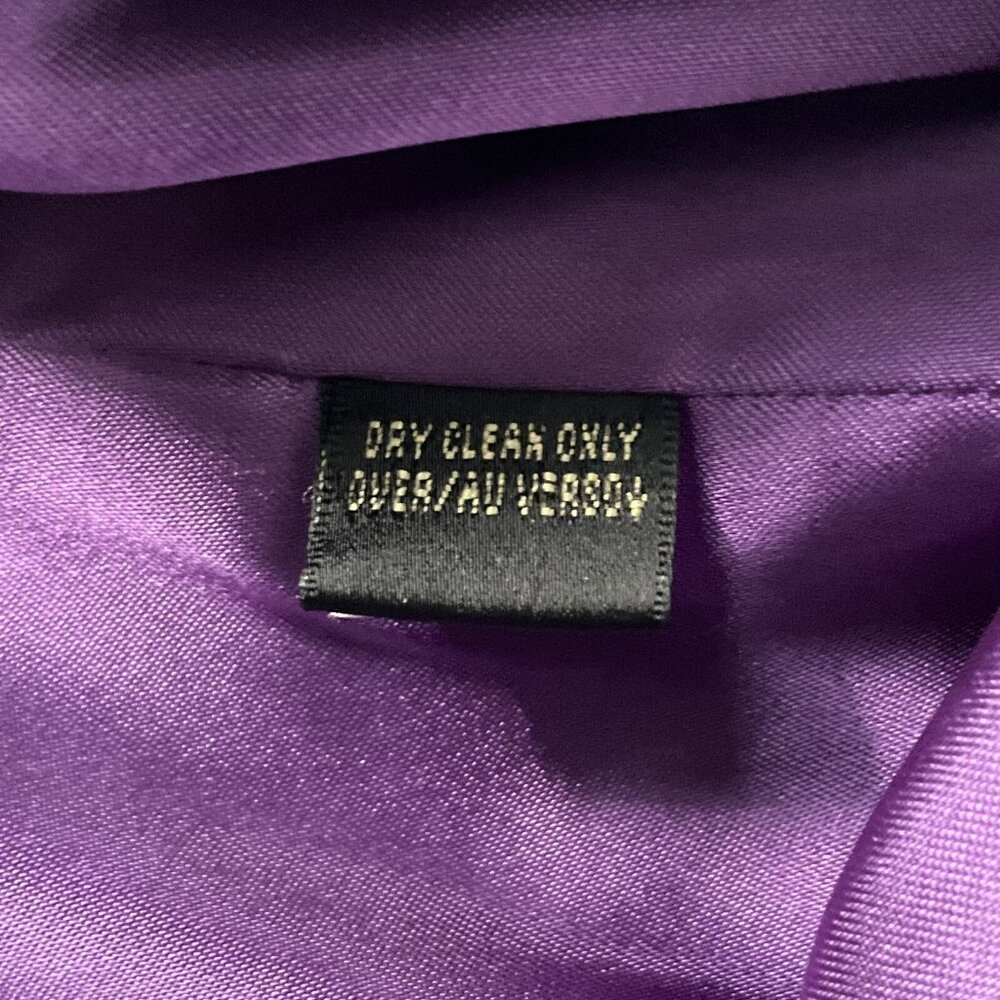 Dana Buchman Top Sz 14 Purple Blue Chameleon Velour Shimmer Event Cocktail Party - Picture 7 of 9